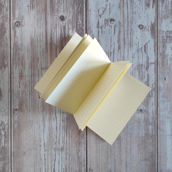 Interno per diario in carta eco con pagine a righe