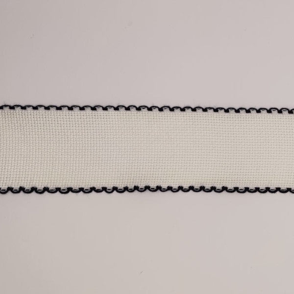 Bordo smerlato semplice H cm 5/26 quadretti blu scuro