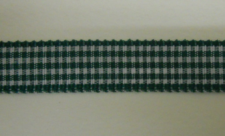 Nastro "Quadrettini" verde H 10 mm