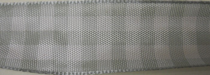 Nastro "Quadri" grigio/bianco 25 mm