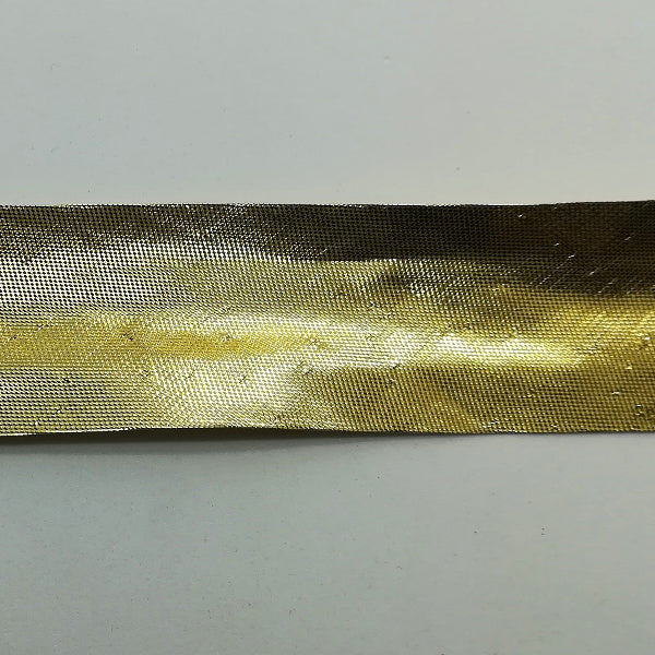 Sbieco Lamé Oro metallico - H 25 mm