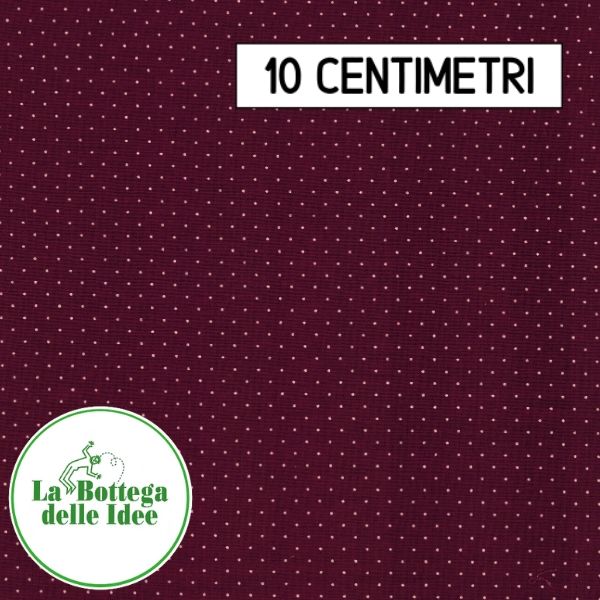Fantasia Pois - fondo Bordeaux (Var. 012)
