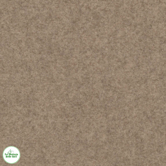 pannolenci1 mm, morbidissimo e di produzione italiana, colore cammello mélange