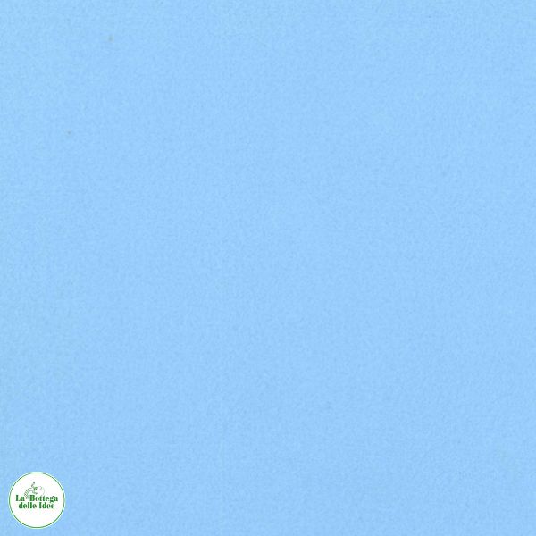 Pannolenci 1 mm, morbidissimo e di produzione italiana, colore cielo
