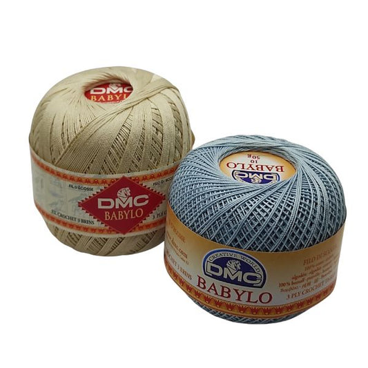 DMC Babylo 10, cotone da uncinetto mercerizzato a 3 capi, colori disponibili
