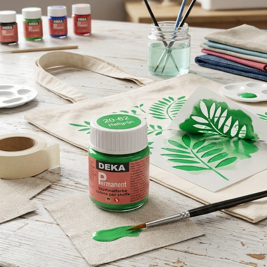 Deka Permanent, colore specifico per decorare i tessuti con tutte le tecniche.