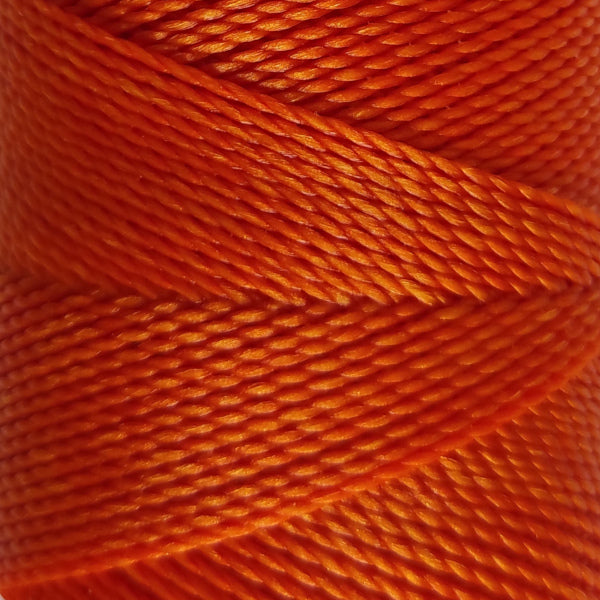 Filo cerato Linhasita 1 mm colorato per macramè e cuciture decorative legatoria - colore Arancione zucca 387