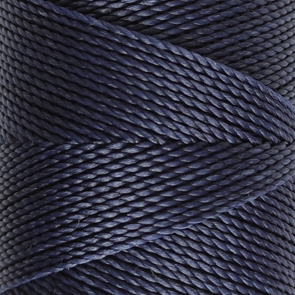 Filo cerato Linhasita 1 mm colorato per macramè e cuciture decorative legatoria - colore Blu scuro 70