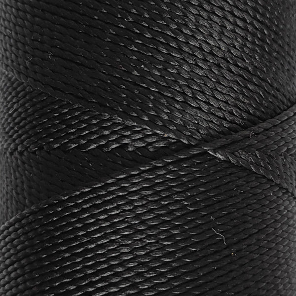 Filo cerato Linhasita 1 mm colorato per macramè e cuciture decorative legatoria - colore Nero