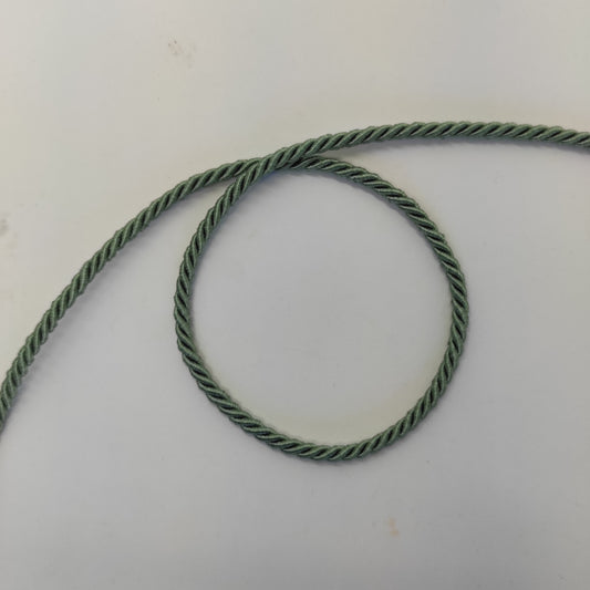 Cordoncino ritorto a 3 capi colore verde salvia