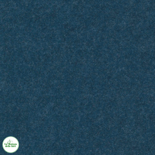 Pannolenci spesso 1 mm, colore blu oceano mélange