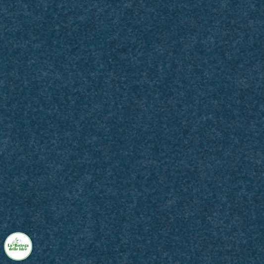 Pannolenci spesso 1 mm, colore blu oceano mélange