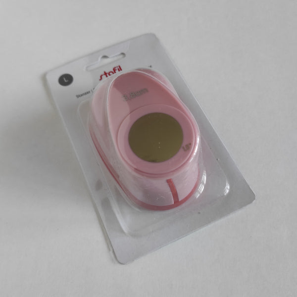 Perforatore decorativo a leva cerchio 38 mm per carta e cartoncino