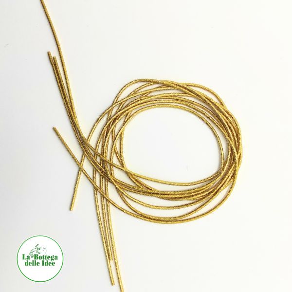 Canutiglia in ottone - diametro 2 mm- confezione da 2 metri - ideale per lavori Biedermeier