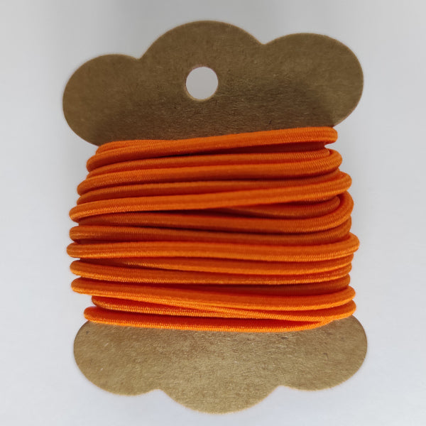 Elastico rotondo 2 mm colorato per chiusura notebooks e agende fai da te colore arancione
