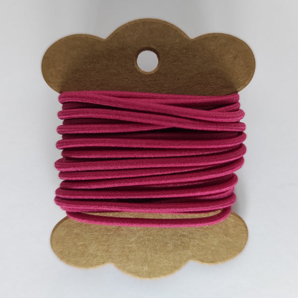 Elastico rotondo 2 mm colorato per chiusura notebooks e agende fai da te colore fucsia