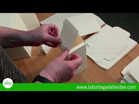 Scatola Astuccio per bomboniera (6 misure) - Cartoncino Avana