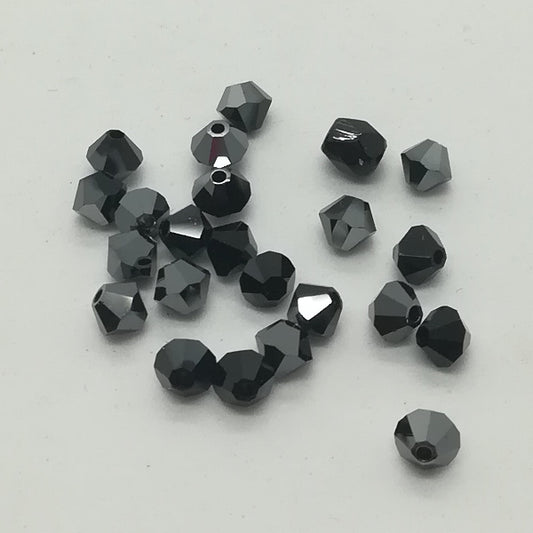 Swarovski bi-cono 4 mm EMATITE