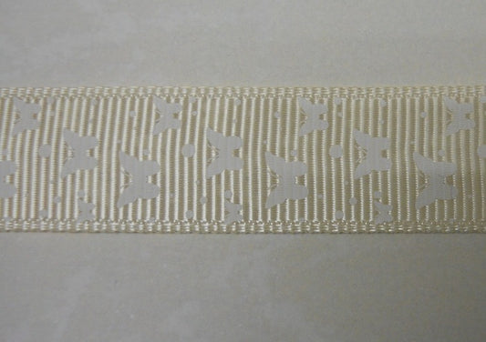 Nastro "Farfalle"  Ecru H 15 mm