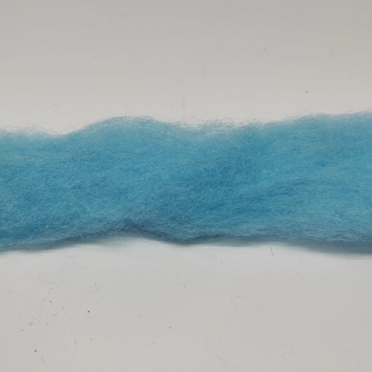 Nastro in lana cardata ideale per decorazione e anche per infeltrimento ad ago e ad acqua - colore turchese