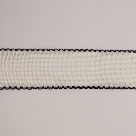 Bordo smerlato semplice H cm 5/26 quadretti blu