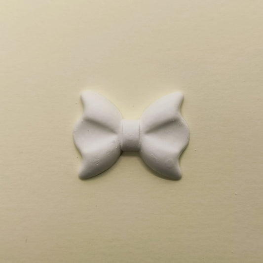 Fiocco in gesso bianco per confezione bomboniere
