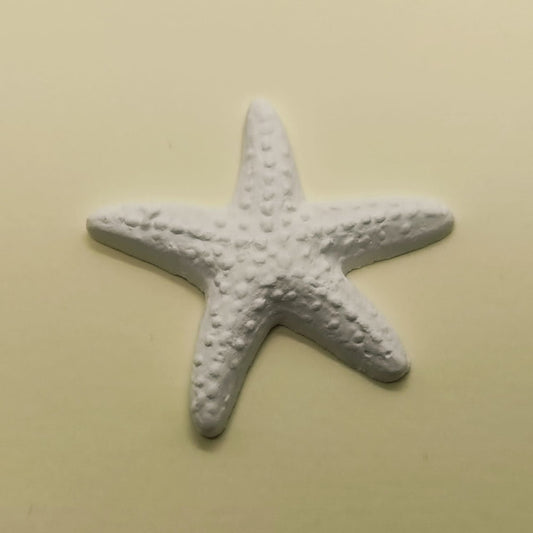 Stella Marina in gesso bianco per confezione bomboniere