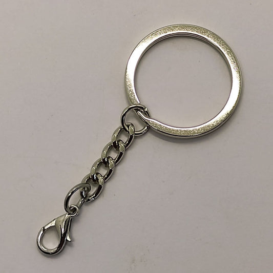 Anello portachiavi con catenella e moschettone