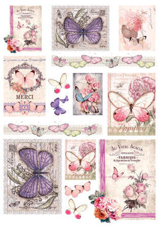 Silk Print Paper 282 - Farfalle - La Bottega delle Idee - Rimini