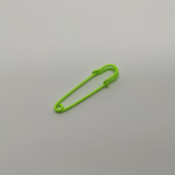 Spilla da balia verde fluo - 50 mm