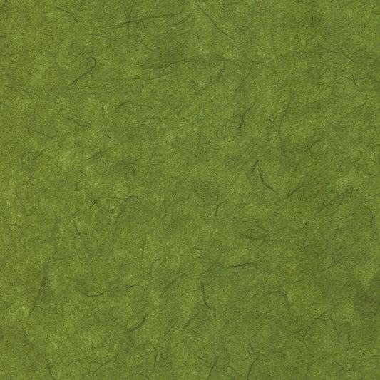 Carta di riso leggera tinta unita - colore verde muschio