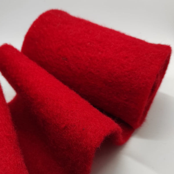 Nastro Feltro 100% Lana Tinta Unita - H 15 cm - Rosso