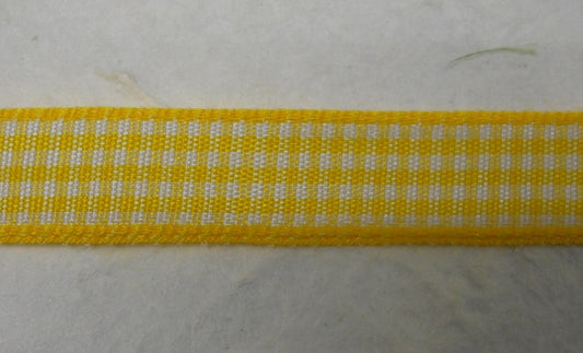 Nastro "Quadrettini" giallo H 10 mm