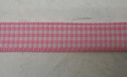 Nastro "Quadrettini" rosa H 10 mm