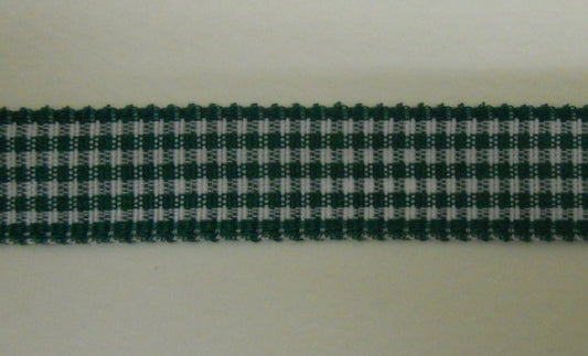 Nastro "Quadrettini" verde H 10 mm