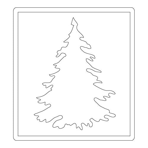 Albero "Evergreen by Tim Holtz"  in feltro 3 mm
