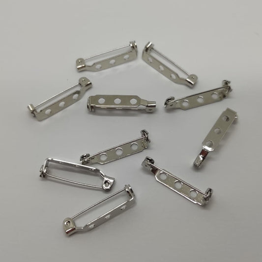 Fermaglio a spilla 25 mm con chiusura di sicurezza
