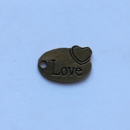 Etichetta con cuore - Bronzo