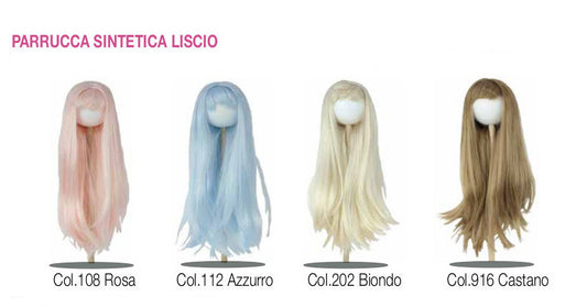 Parrucca sintetica capelli lisci - Castano (916) - La Bottega delle Idee - Rimini