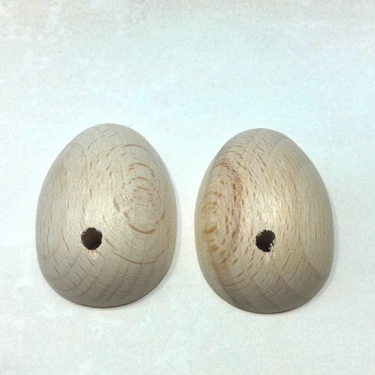 Mezzo uovo in legno - 30 x 40 mm - La Bottega delle Idee - Rimini