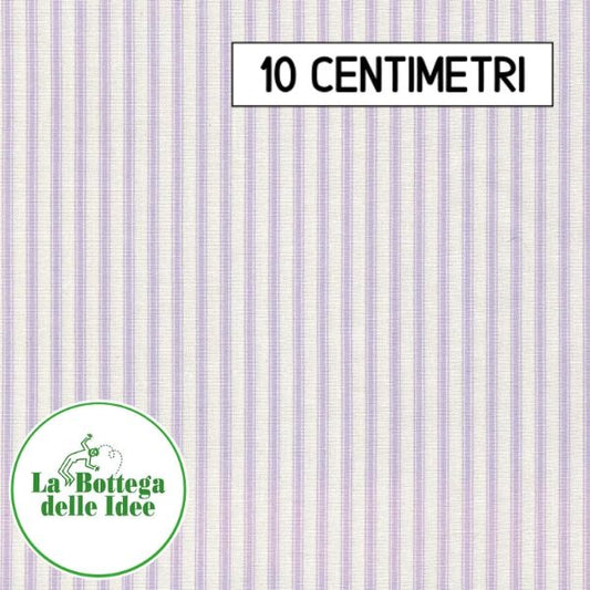 Fantasia Righe Lilla - fondo Bianco (Var. 066)